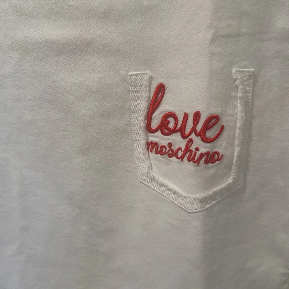 Love Moschino Sleeveless White Denim Dress - Picture 3 of 12